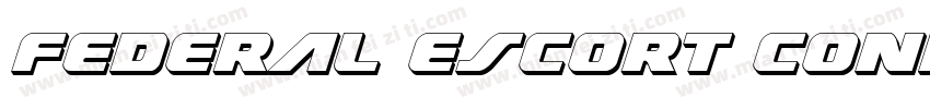 Federal Escort Conde字体转换